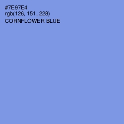 #7E97E4 - Cornflower Blue Color Image