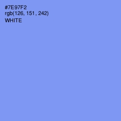 #7E97F2 - Cornflower Blue Color Image