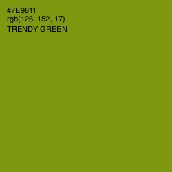 #7E9811 - Trendy Green Color Image