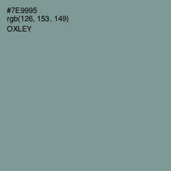 #7E9995 - Oxley Color Image