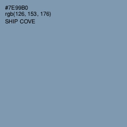 #7E99B0 - Ship Cove Color Image