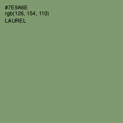 #7E9A6E - Laurel Color Image