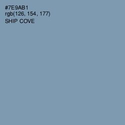 #7E9AB1 - Ship Cove Color Image