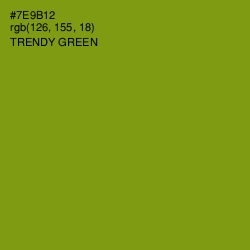 #7E9B12 - Trendy Green Color Image