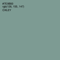 #7E9B93 - Oxley Color Image