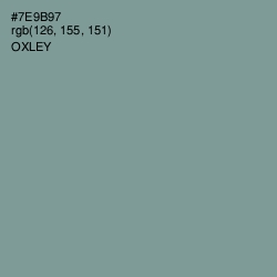 #7E9B97 - Oxley Color Image