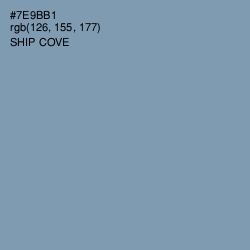 #7E9BB1 - Ship Cove Color Image