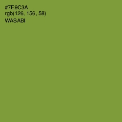 #7E9C3A - Wasabi Color Image