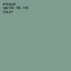 #7E9C8F - Oxley Color Image