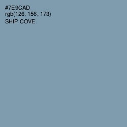 #7E9CAD - Ship Cove Color Image