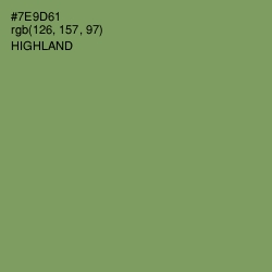 #7E9D61 - Highland Color Image
