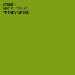 #7E9E14 - Trendy Green Color Image