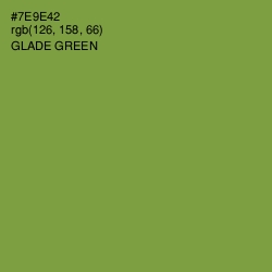 #7E9E42 - Glade Green Color Image