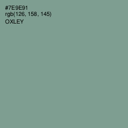 #7E9E91 - Oxley Color Image