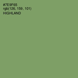 #7E9F65 - Highland Color Image
