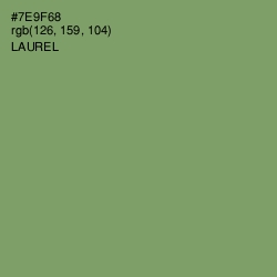 #7E9F68 - Laurel Color Image