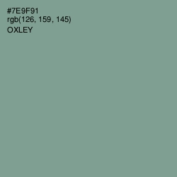 #7E9F91 - Oxley Color Image