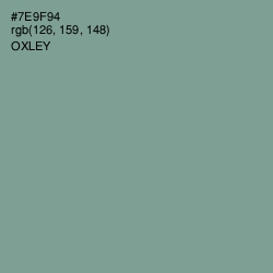 #7E9F94 - Oxley Color Image
