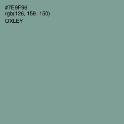 #7E9F96 - Oxley Color Image