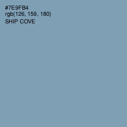 #7E9FB4 - Ship Cove Color Image
