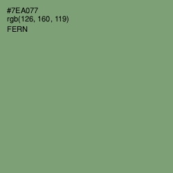 #7EA077 - Fern Color Image