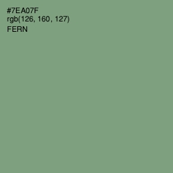 #7EA07F - Fern Color Image