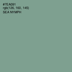 #7EA091 - Sea Nymph Color Image