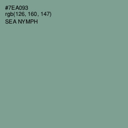 #7EA093 - Sea Nymph Color Image