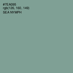 #7EA095 - Sea Nymph Color Image