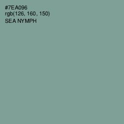 #7EA096 - Sea Nymph Color Image