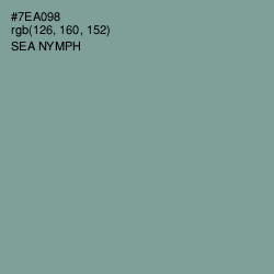 #7EA098 - Sea Nymph Color Image