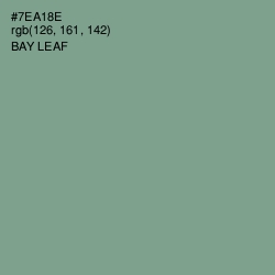 #7EA18E - Bay Leaf Color Image