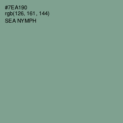 #7EA190 - Sea Nymph Color Image