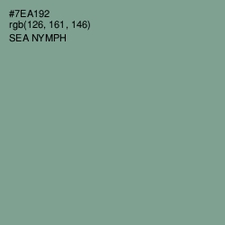 #7EA192 - Sea Nymph Color Image