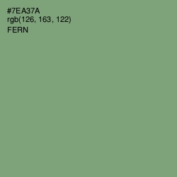 #7EA37A - Fern Color Image