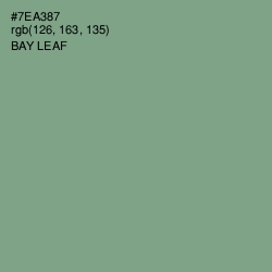 #7EA387 - Bay Leaf Color Image