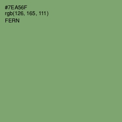 #7EA56F - Fern Color Image