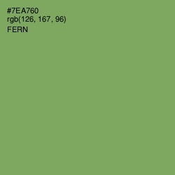 #7EA760 - Fern Color Image