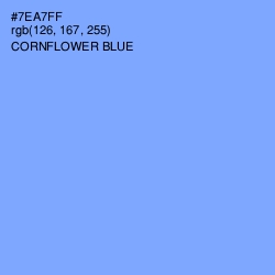 #7EA7FF - Cornflower Blue Color Image