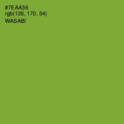 #7EAA36 - Wasabi Color Image