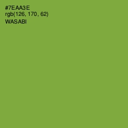 #7EAA3E - Wasabi Color Image