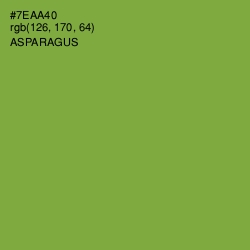 #7EAA40 - Asparagus Color Image
