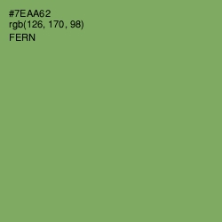 #7EAA62 - Fern Color Image