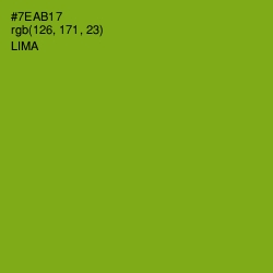#7EAB17 - Lima Color Image