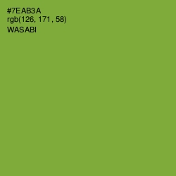 #7EAB3A - Wasabi Color Image