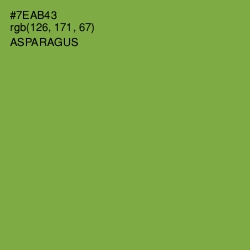 #7EAB43 - Asparagus Color Image