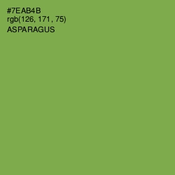 #7EAB4B - Asparagus Color Image