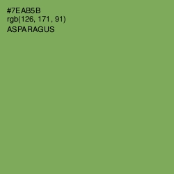 #7EAB5B - Asparagus Color Image