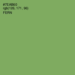 #7EAB60 - Fern Color Image