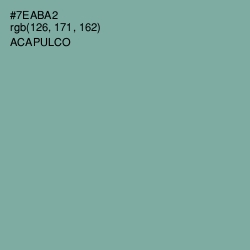 #7EABA2 - Gumbo Color Image